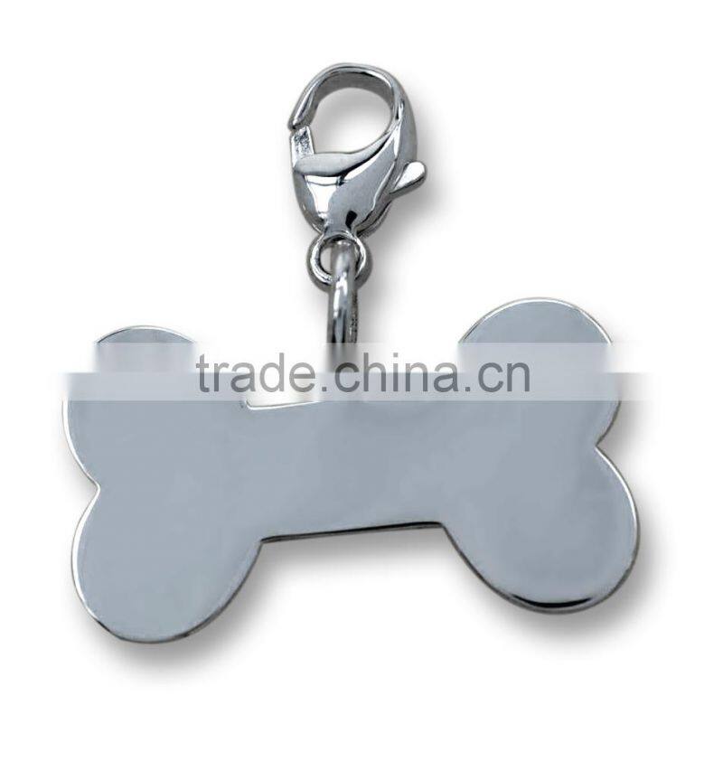 metal bone tag,plast metal dog tag, animal tag, with a hole dog tag,stainless steel dog tag