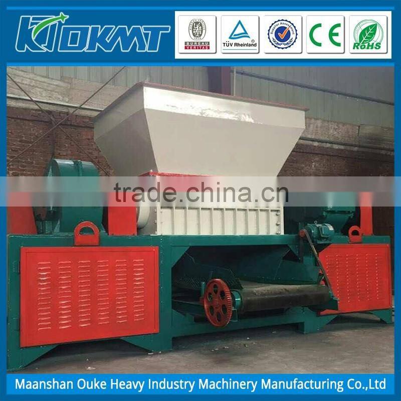 Double shaft shredder machine for plastic bottle