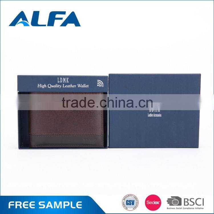 Alfa New Famous Designer Manufacturing Company New Famous Designer Men Genuine Leather Money Clip Wallets