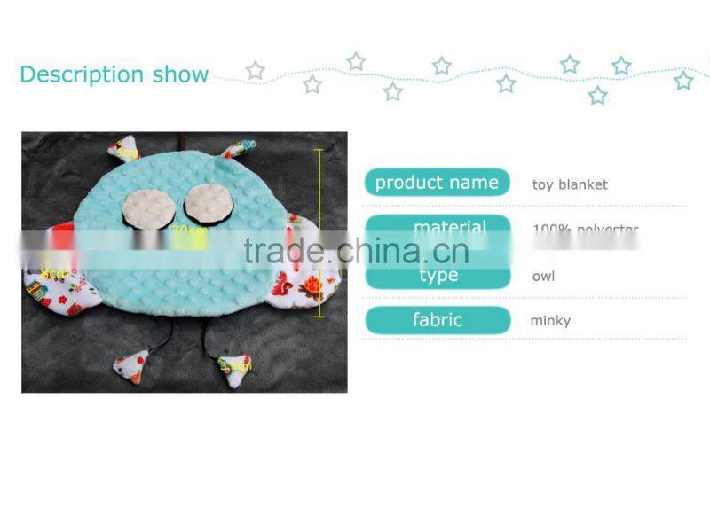 2015 European Style Super Soft Minky Velboa Handmade Baby Blanket For Christmas Gift SHB15092303
