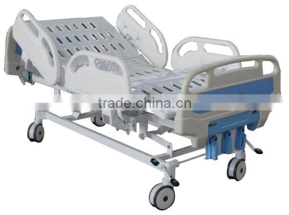 KL016 Double function steel hospital bed,manual patient bed ELETRIC BED
