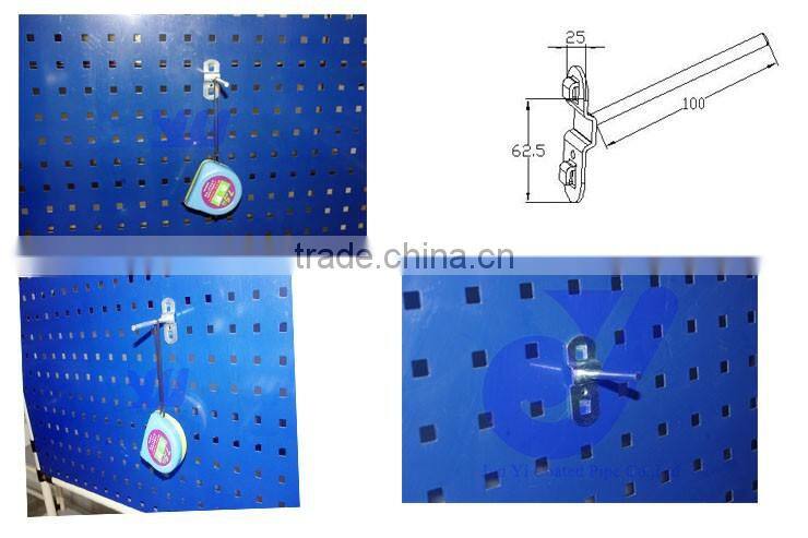 G-701B|Hook for 10mm*10mm square hole plate|100mm length hook for storage