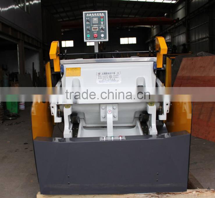ML E Series die creasing machine / die cutting machine for plastic cloth brands