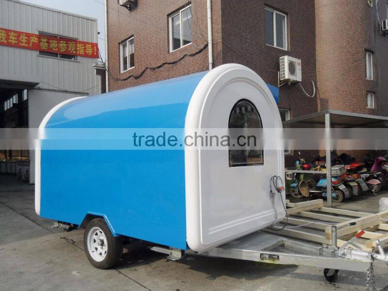 sell at a low price heavy duty mobile fryer food cart / CE Certificate electric food cart outside wood food cart