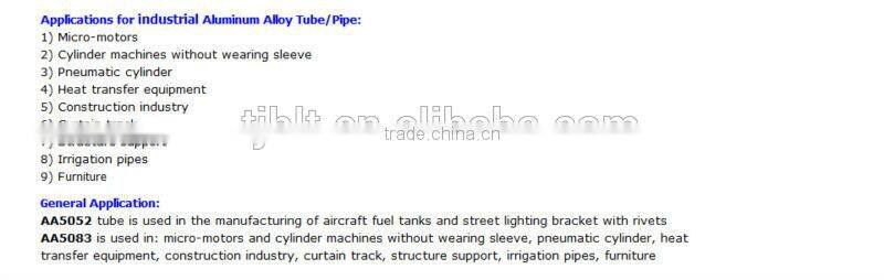 Tianjin!Aluminum Tube&Aluminium Pipe&Aluminum steel tube T6 material