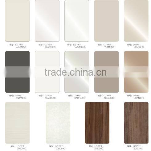 Chemical resistance pet mdf board for kitchen cabinet 4*8ft