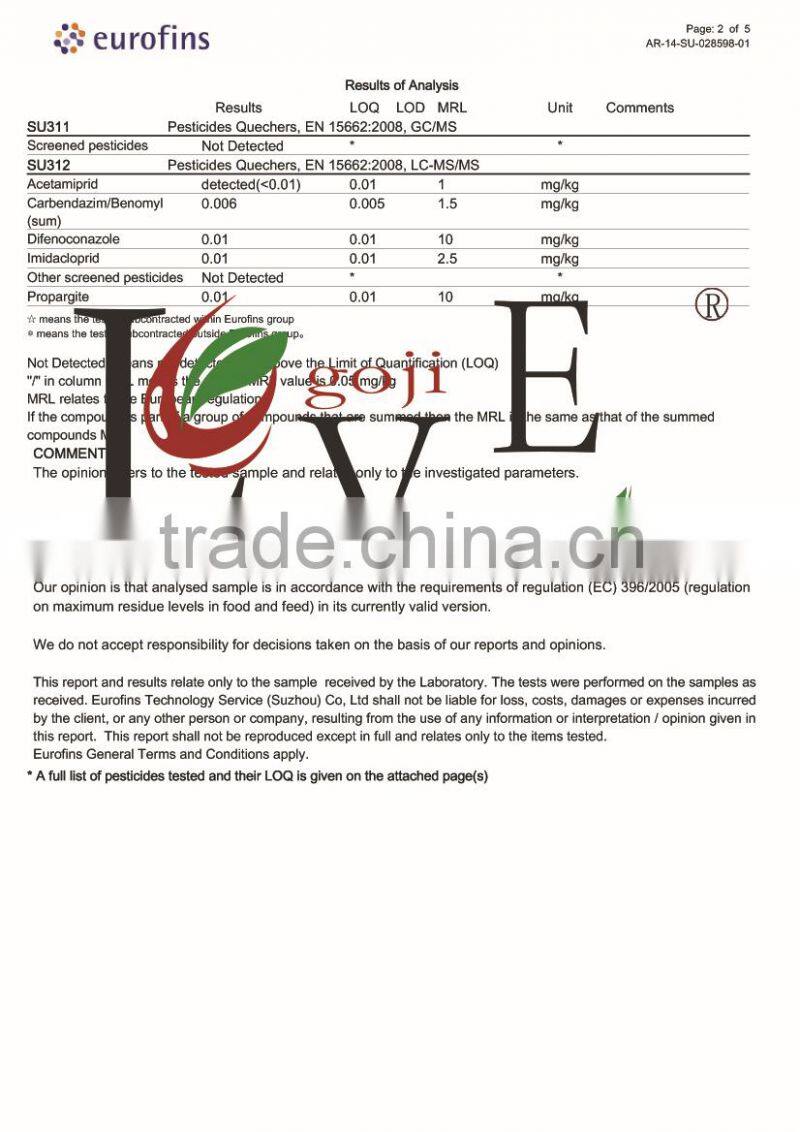 FACTORY--- Goji berries --2015 STOCK