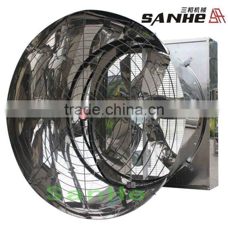 Butterfly Cone Type fully stainess steel exhaust fan for poultry farm chicken house