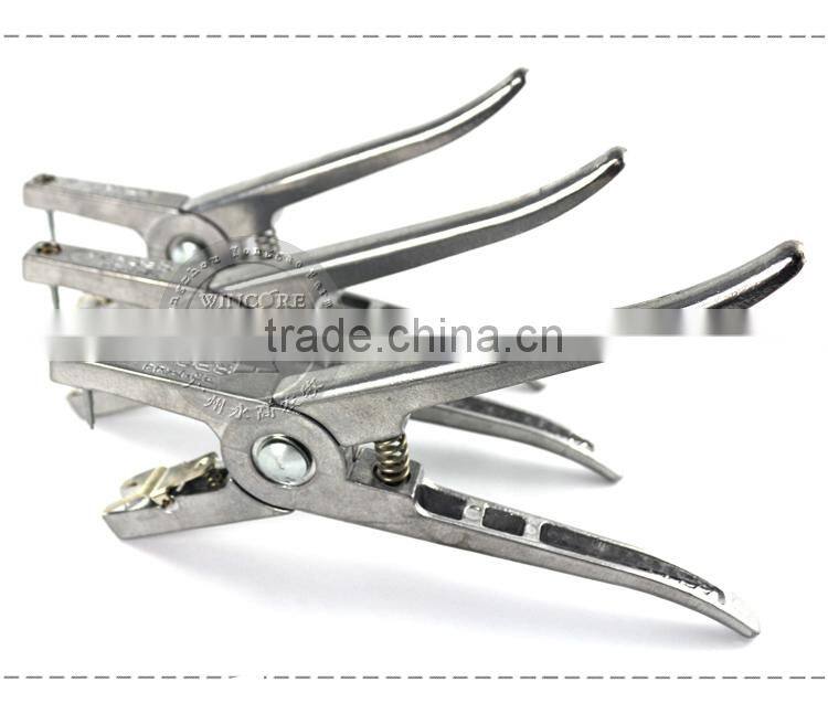 Stainless steel livestock ear pliers