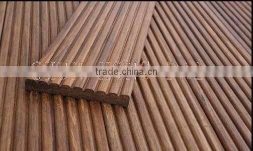Carbonizied Strand Woven Bamboo Outdoor Flooring Factory