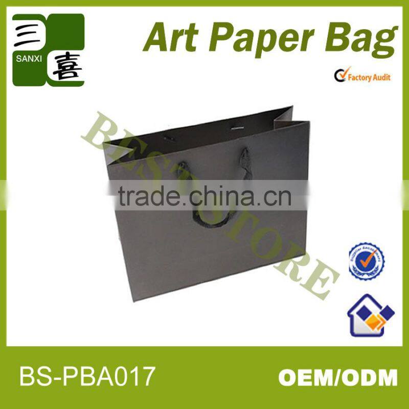 black paper shopping bag for packing luxury watch