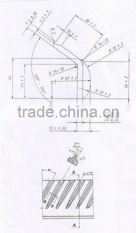 Claas Combine Harvester Spare Part/ Class Rasp Bar