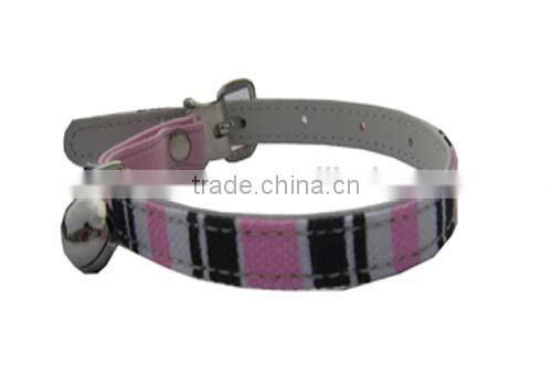 Metal Fish Cat Safety Collar with bell,Pink
