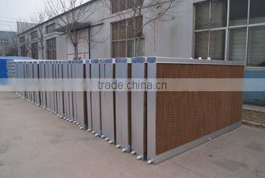 Wall mounted greenhouse cooling pad/agricultural equipment