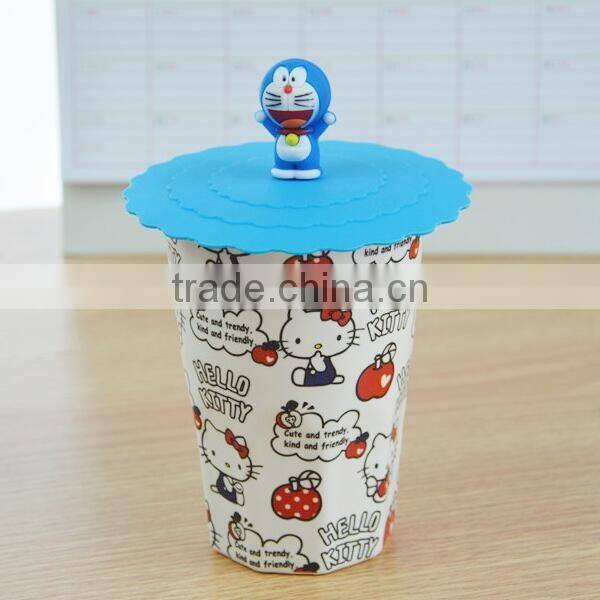 Food grade silicone watermelon cute coffee cup cover