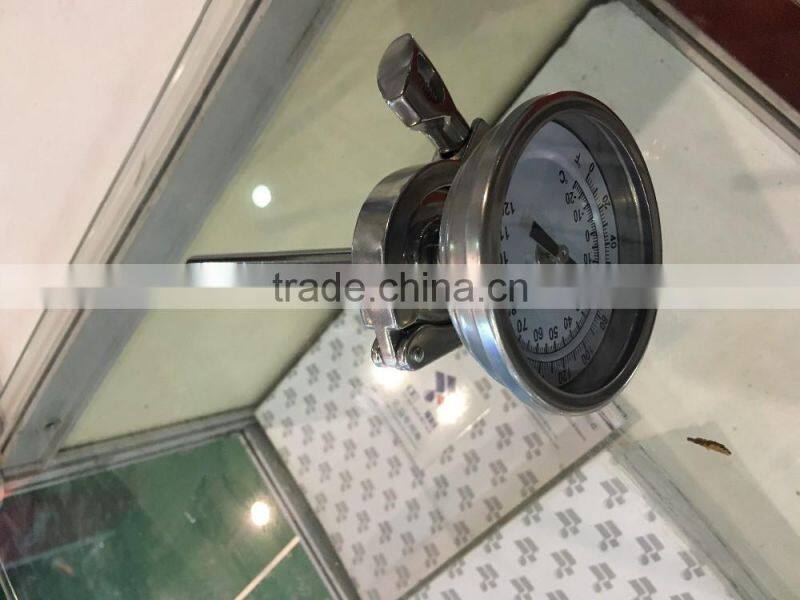 steel industrial bimetal thermometer thermowell