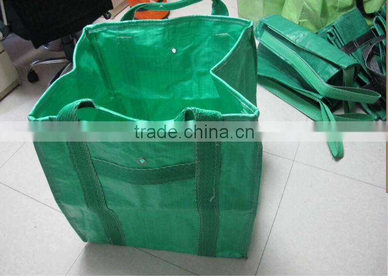 pp bulk bag top open bottom flat strong heavy ton bag side seam handles woven bag