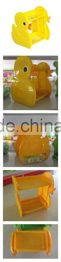 duck shape plastic storage shelf & rack