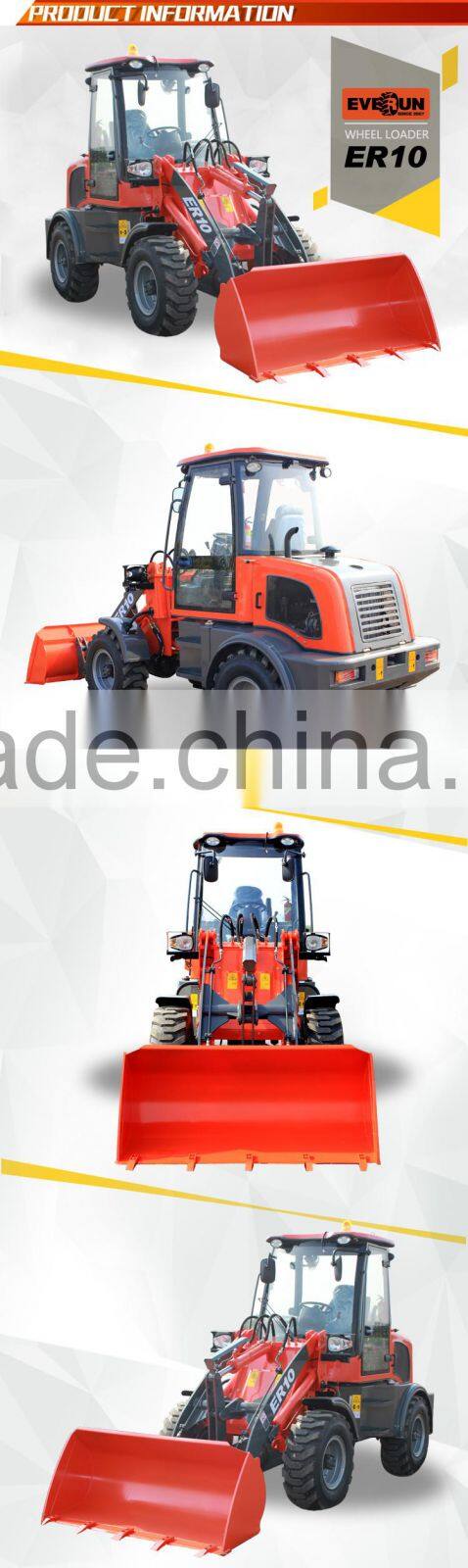 Everun CE Marked Compact Farm Machine 1.0ton Everun Front End Loader