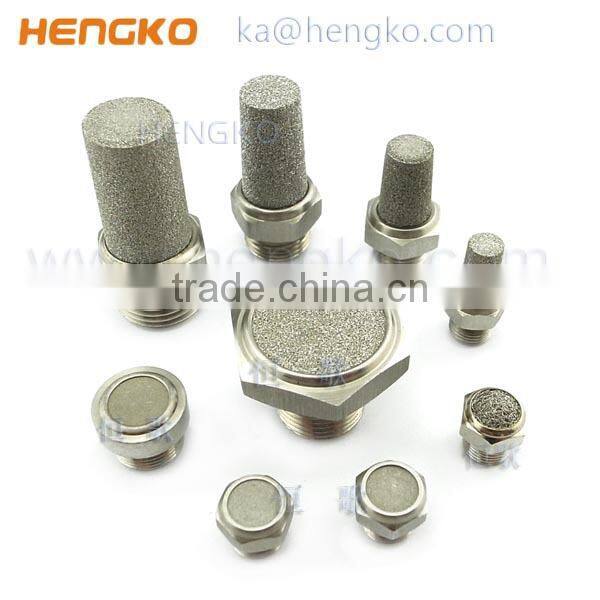 Sintered 316L stainless steel pneumatic exhaust muffler silencer