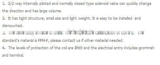 24v solenoid water solenoid valve