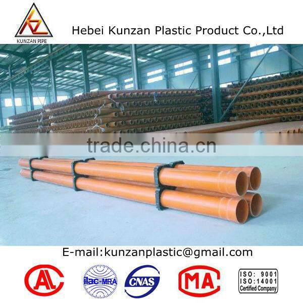 Original raw material PVC cable protection pipe