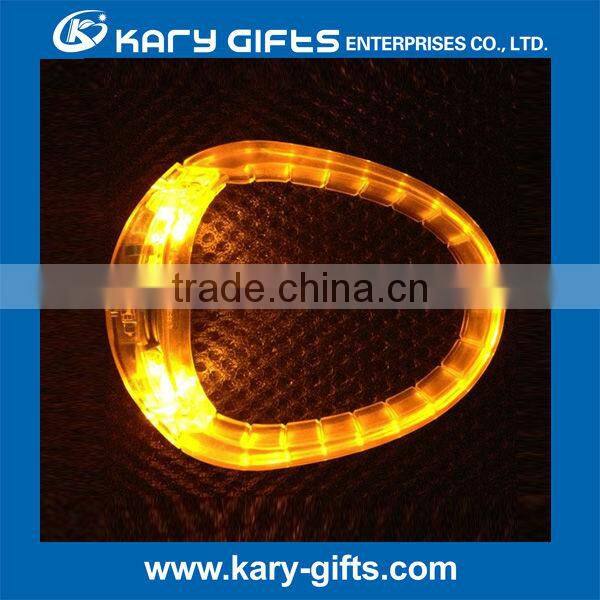 green color blinking durable led flashlight wristband