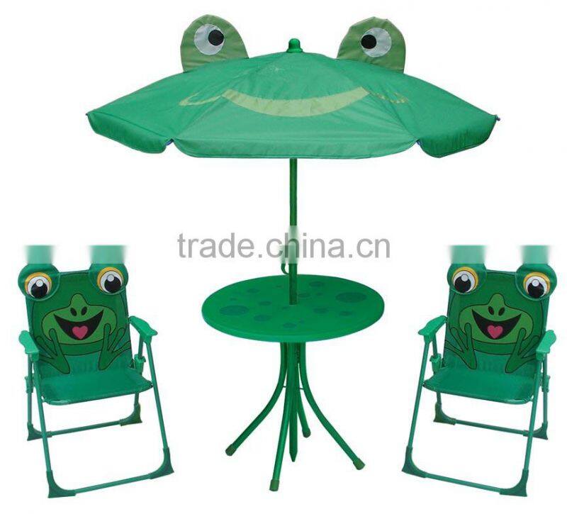 Hot selling kids folding chair umbrella and table used for garden and beach