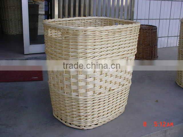 Wholesale Firm willow sundries baskets with hanle for storage