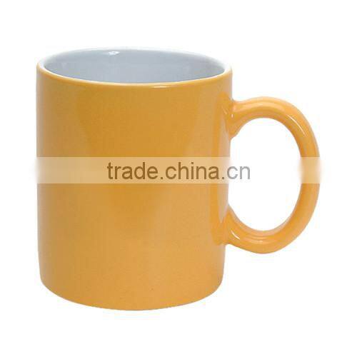 coloured mug with white inside part 300ml