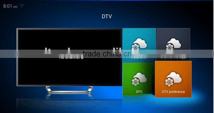 Best-selling K1 Android DVB-T2 Set Top Box AML 805 Android 4.4 Smart TV box K1 Hybrid Android TV Box Shenzhen factory