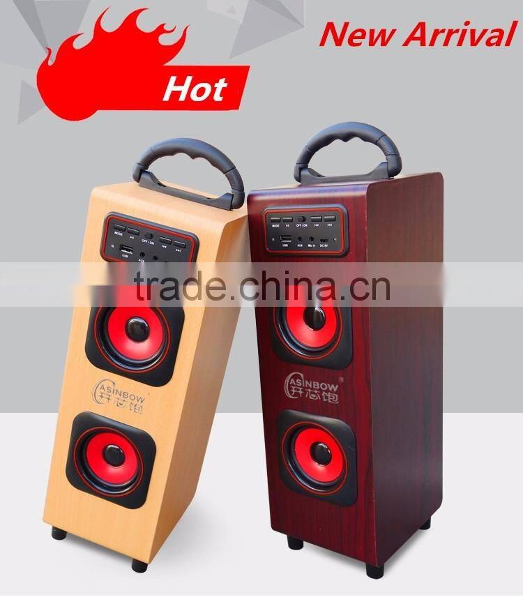 High Fidelity New Ratro Style Home Theatre Bluetooth Speaker Support TF Card With Microphone, Cube Wireless Loudspeaker For Sale