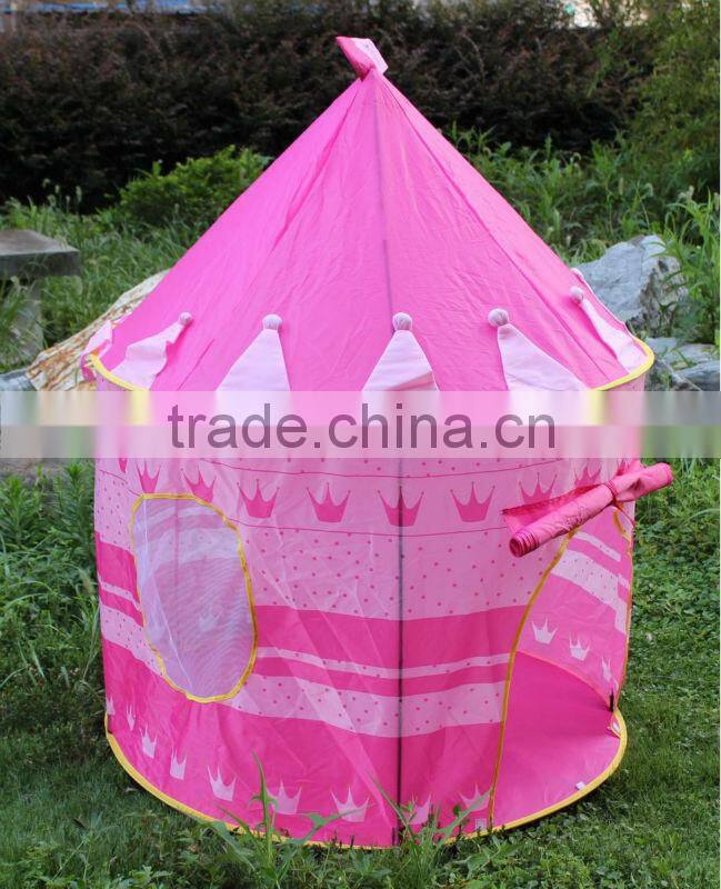 Hot selling Lovely Girl Play Tent Pink Princess Castle Tent