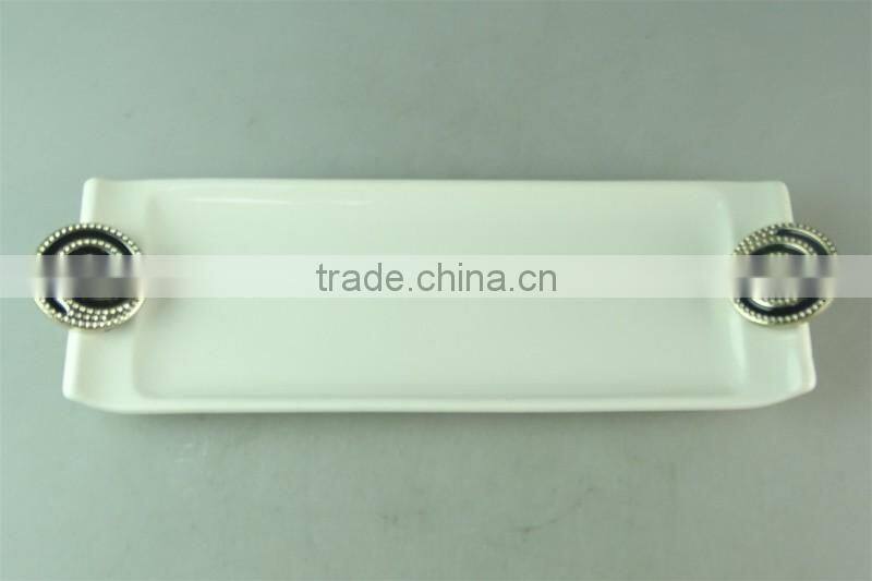 Low Price High Quality White Ceramic Dinner Plate For Wholesale