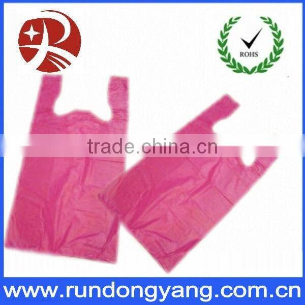 supermarket plastic vest carrier bags with printed