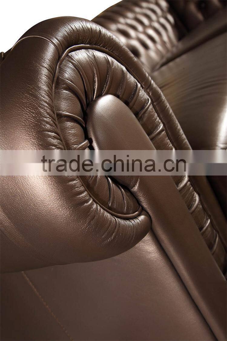 luxrury home used geniune leather living room sofa