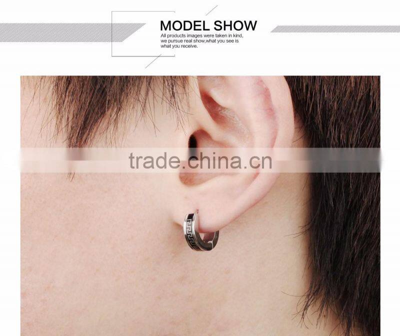 Stainless steel earrings jewelry wholesale hoop earring silver