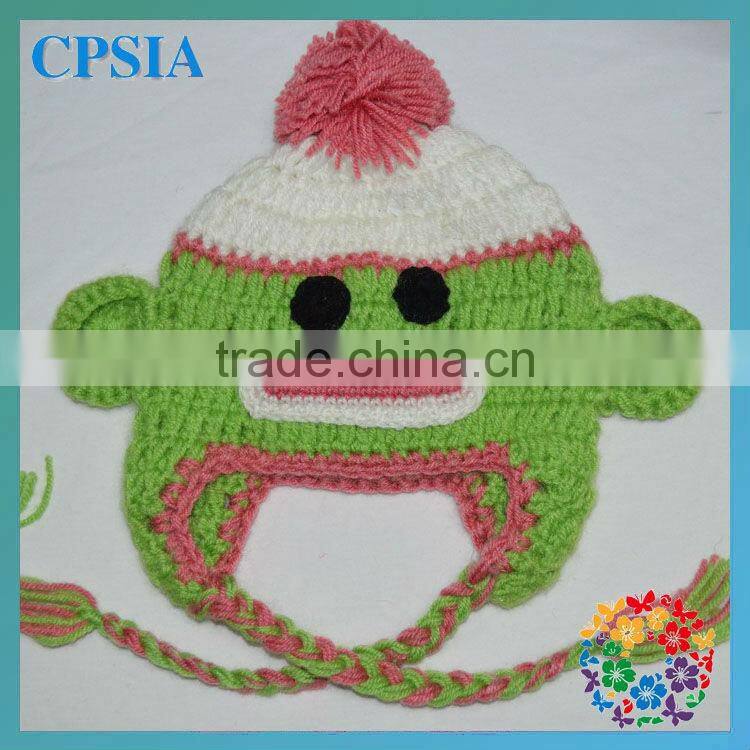fashion crochet beanie knitting girls fashion knitting beanie hat knitted beanie hat with tassel