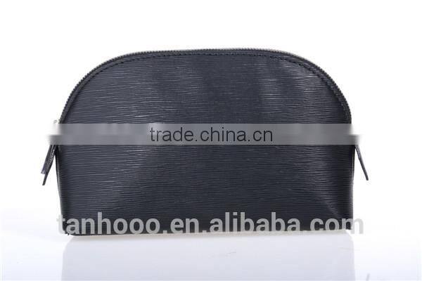 sexy women real leather travel cosmetic bag, beautiful cosmetic bag for women