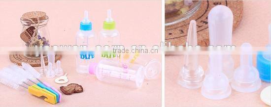 Wholesale plastic little pet milk bottles water bottle set