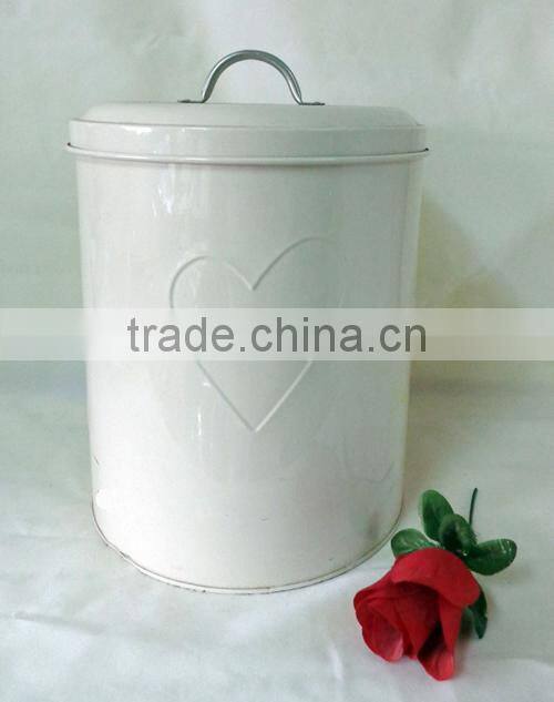 Hight quality Embossed logo coffee canister