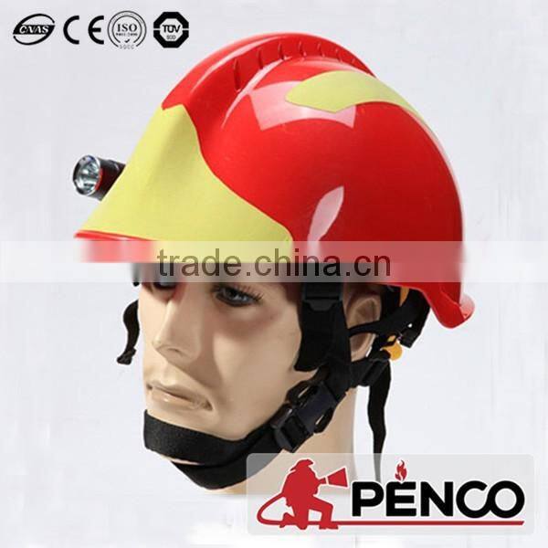 Fire helmet fireman protected red safty cap nomex fabric aramid waterproof flame resistant