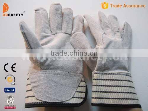 DDSAFETY 2017 Cheap Wholesale Leather Safety Gloves Luvas De Couro