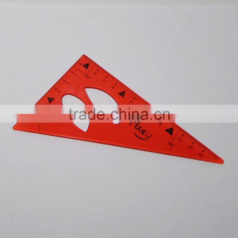 New designer 4pcs clear PVC flexible math set