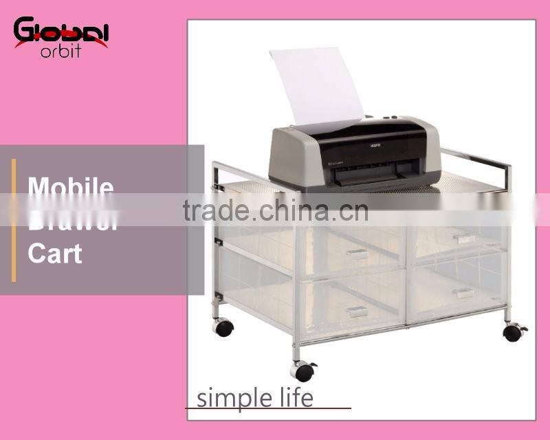 Storage Organization Mobile K/D Office Drawer Cart With Wheels