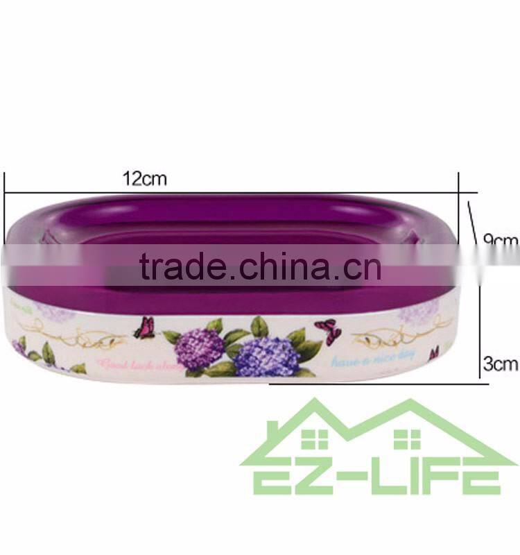 2017 wholesale colorful plastic bathroom accessories set