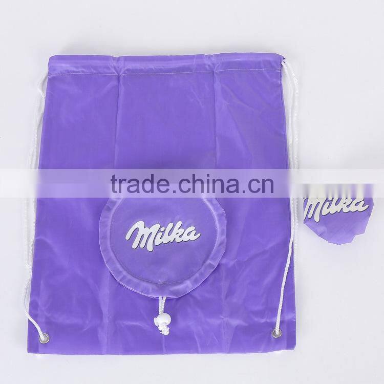 Promotion Polyester Foldable Drastring Bag(TM-CDR-231)
