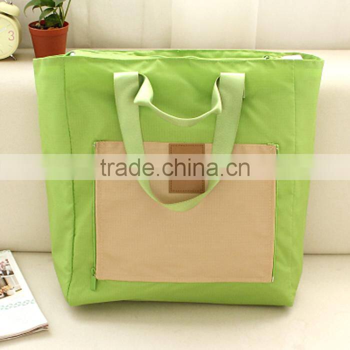 Korea Style Polyester Folding Travel Shopping Bag