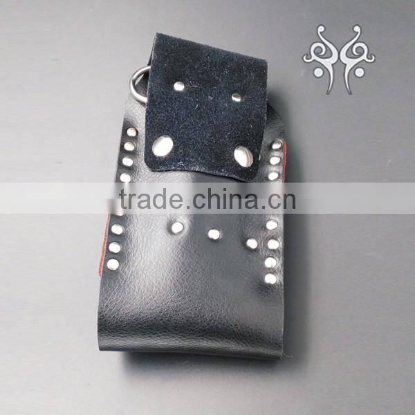 new products Leather Hair Scissor Shear Holster Pouch Holder Case for hairdresser with Waist Shoulder Belt