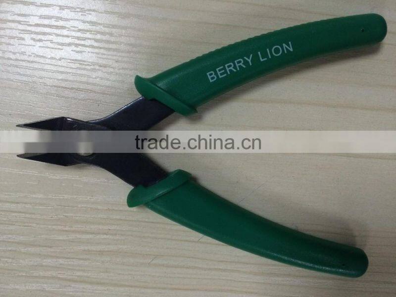 BERRYLION tool mini type 5'' wire flush cutting pliers with plastic handle